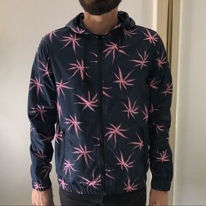 Marc By Marc Jacobs zip up palm printed jacket